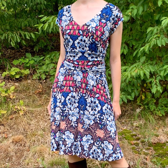 Anthropologie Dresses & Skirts - Like new!  Meadow Rue Batik Gardenia soft knit dress, S.